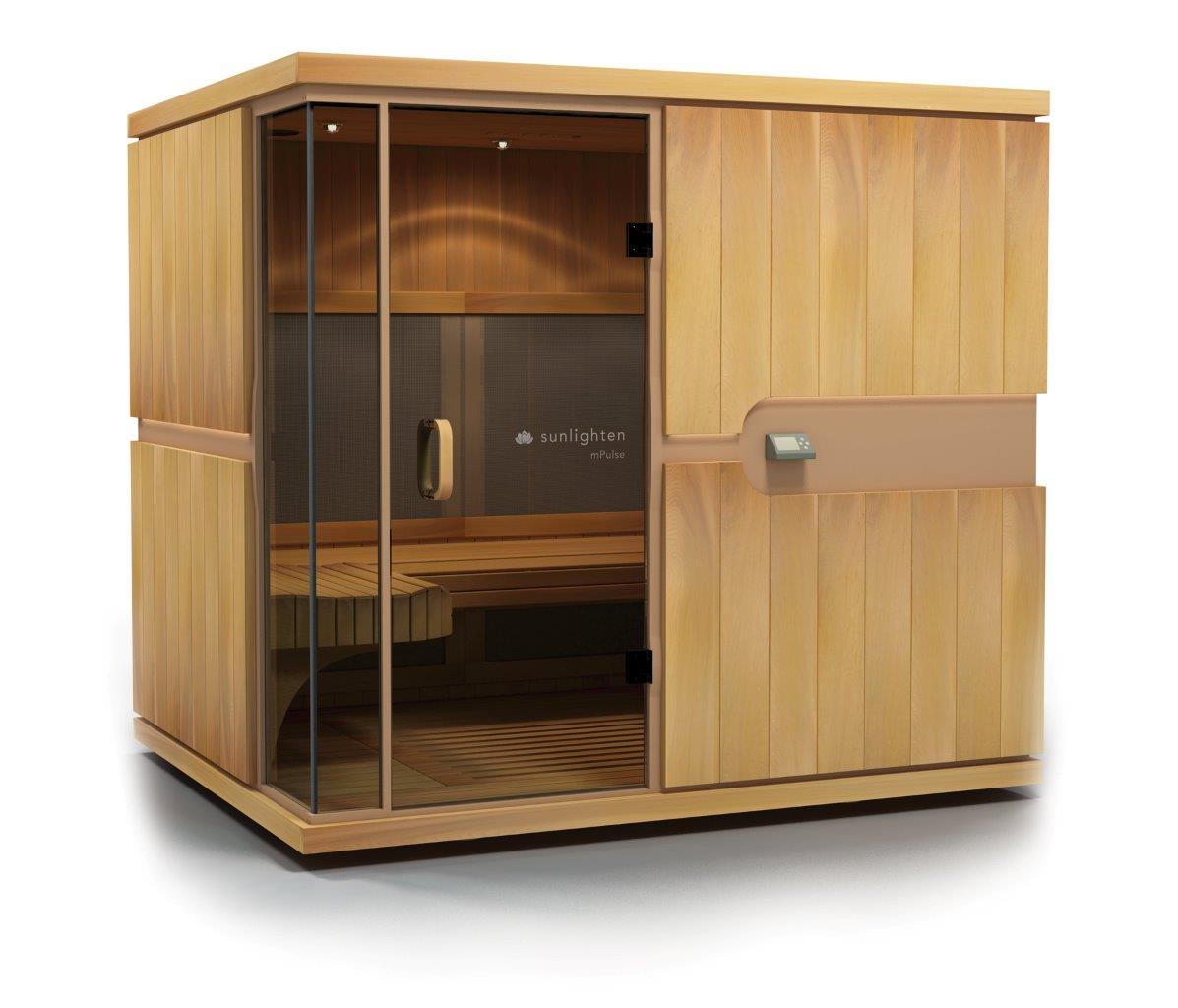 une confortable et élégante cabine de sauna infra-rouge