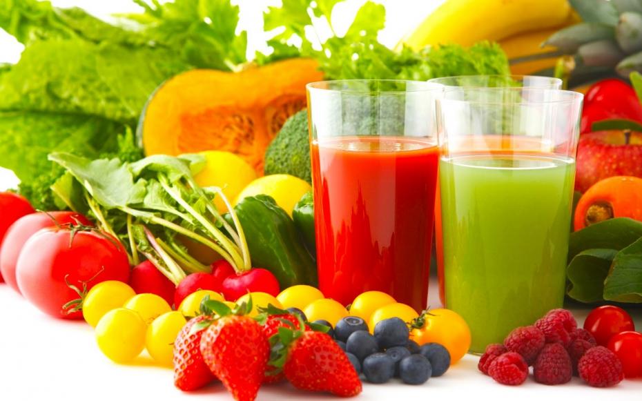 fruits et légumes pour des boissons detox