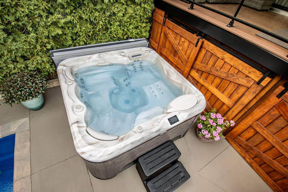 Spa rigide, vu du haut