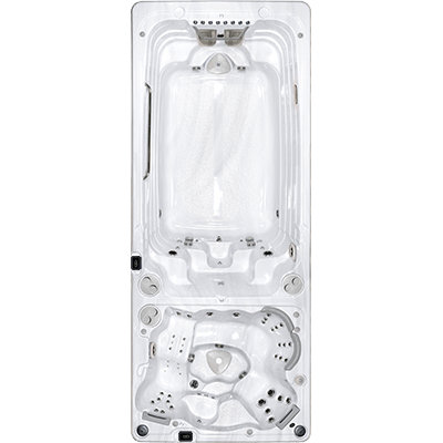 Spa de nage 6m double bassin 19DT